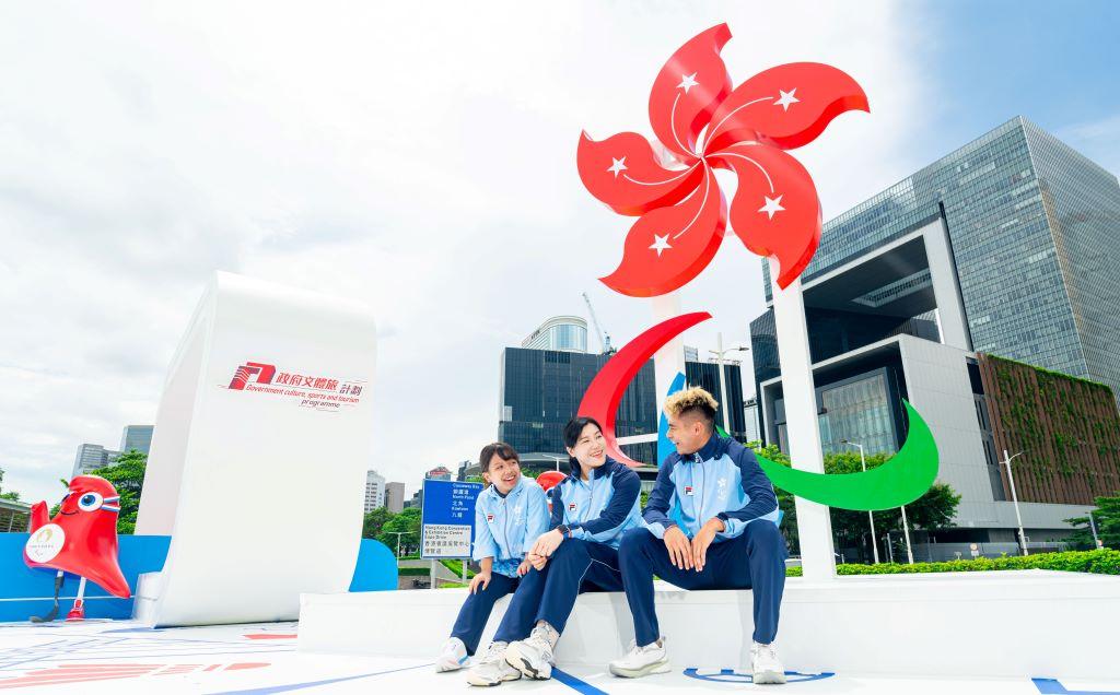 金鐘添馬公園設巴黎2024殘疾人奧運會主題裝置