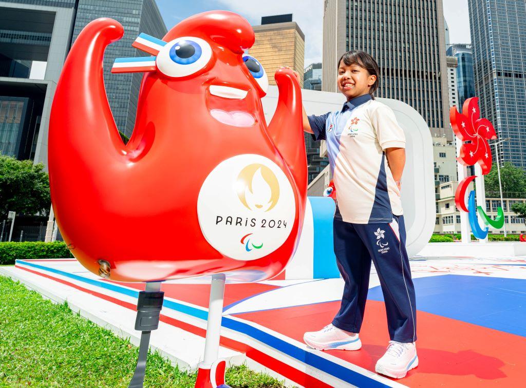 金鐘添馬公園設巴黎2024殘疾人奧運會主題裝置