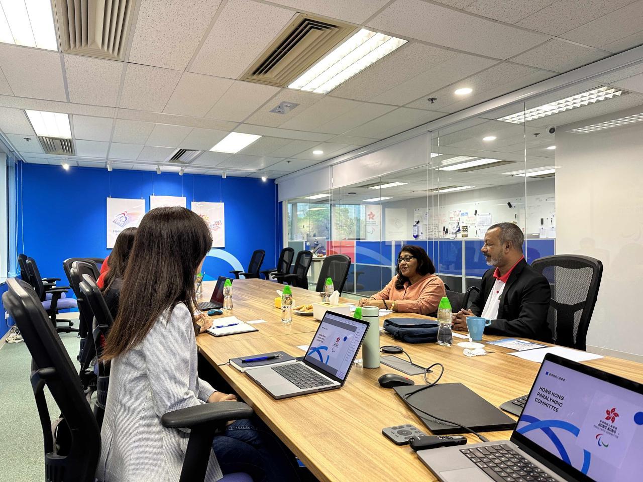 Visit of Maldives Paralympic Committee to HKPC Secretariat