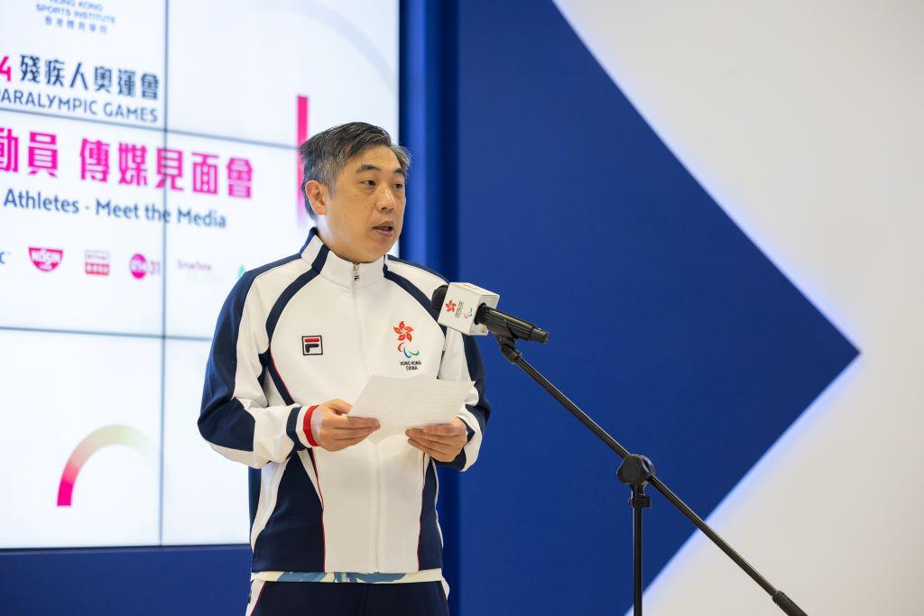 Dr. John Leung Lai Yin, Chef de Mission of the Hong Kong China Delegation shared his experience before departure to Paris 2024 Paralympic Games.
