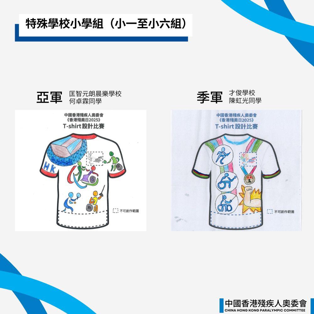 《香港殘奧日2025 T-SHIRT 設計比賽》賽果公佈