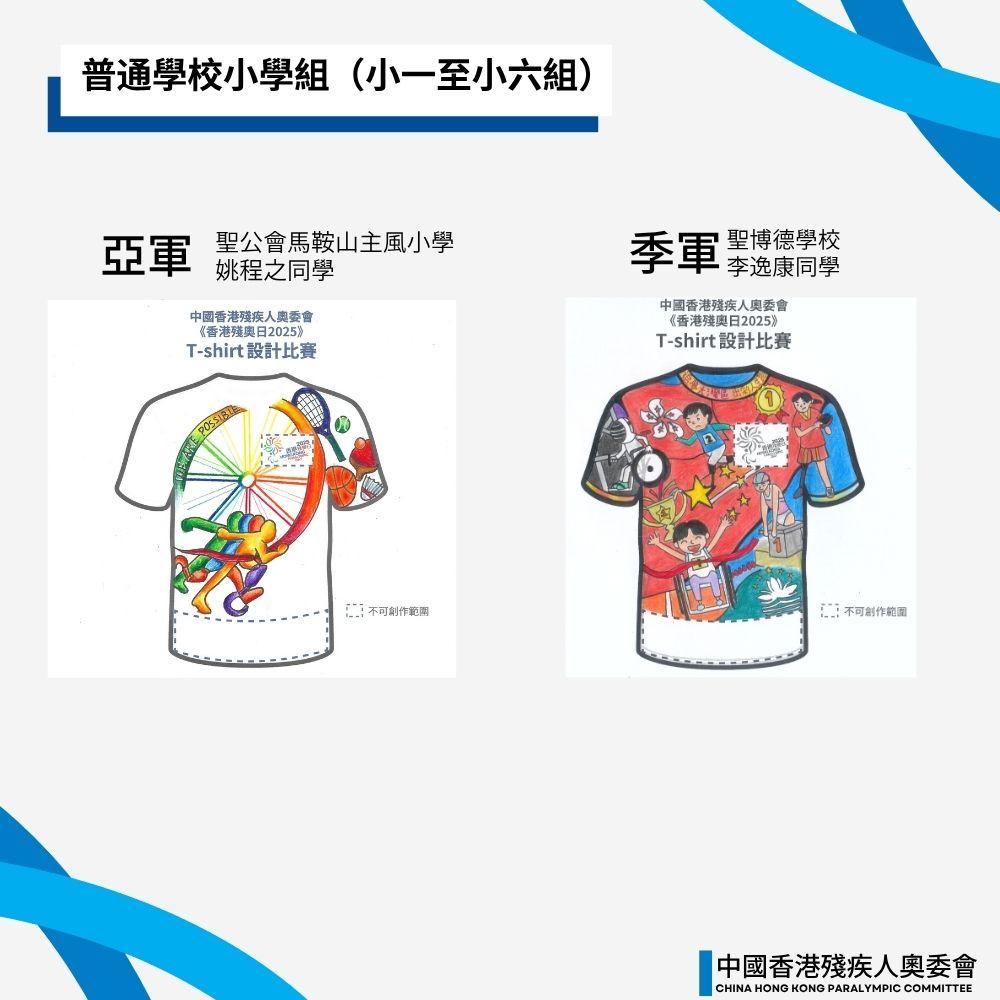 《香港殘奧日2025 T-SHIRT 設計比賽》賽果公佈